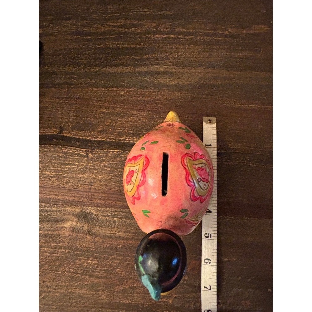 VINTAGE 1967‎ Ceramic Psychedelic Hippie Turtle Bank made in Japan - Picture 9 of 12